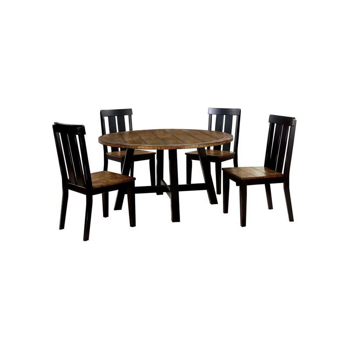 Black Wood Dining Chair Set of 2 E5354