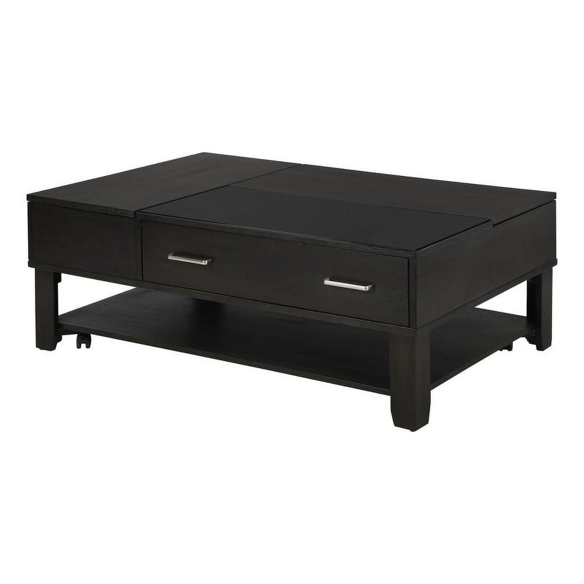 2-Piece Set with Reversible Sleeper Sofa and Coffee Table in Gray J811