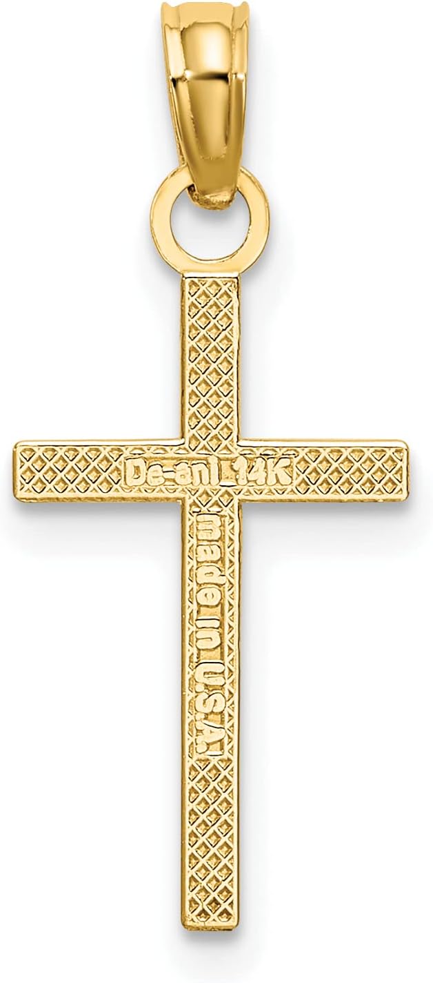 Polished Small Cross Pendant Charm U36163