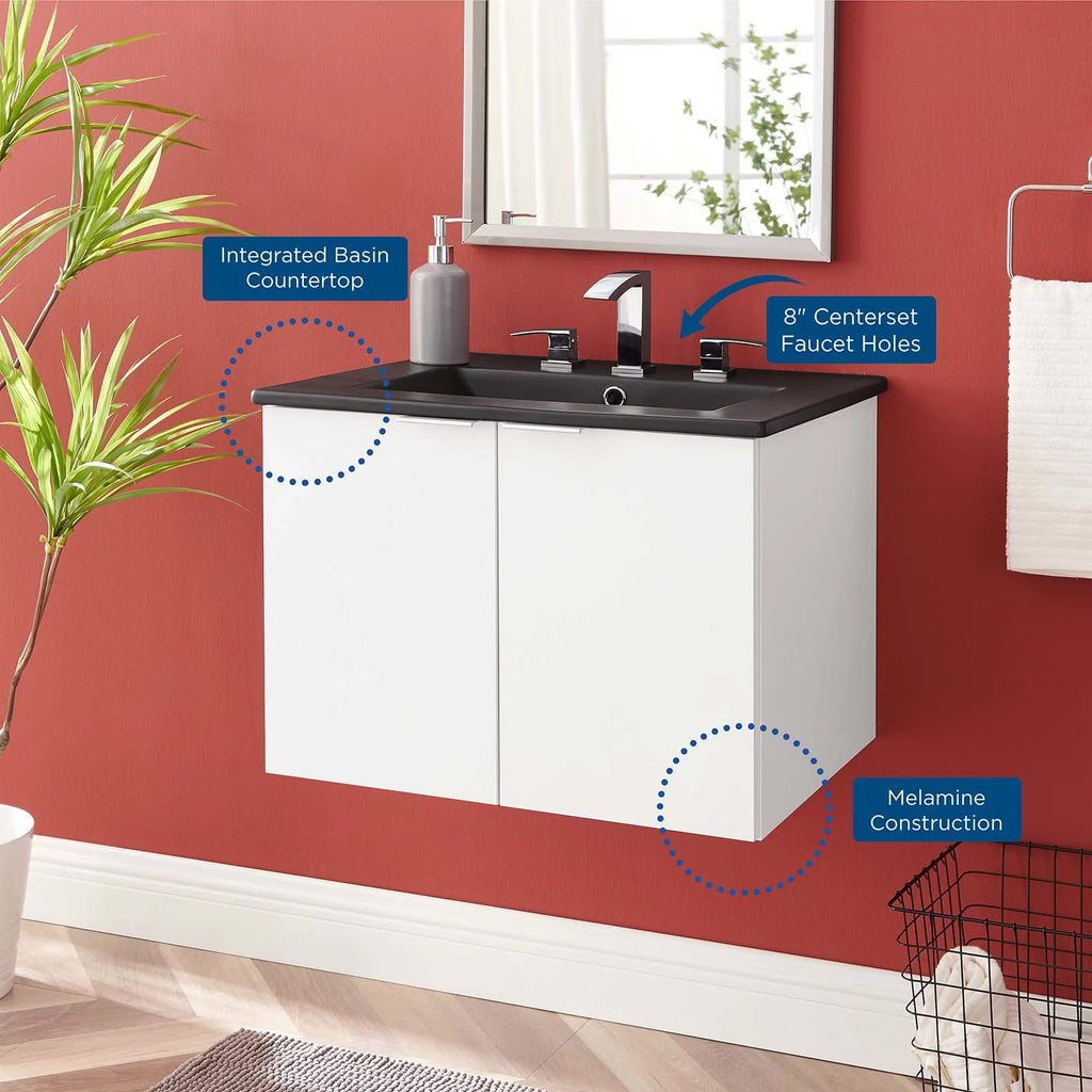 Wall Mounted Melamine Sink Vanity Cabinet J9617
