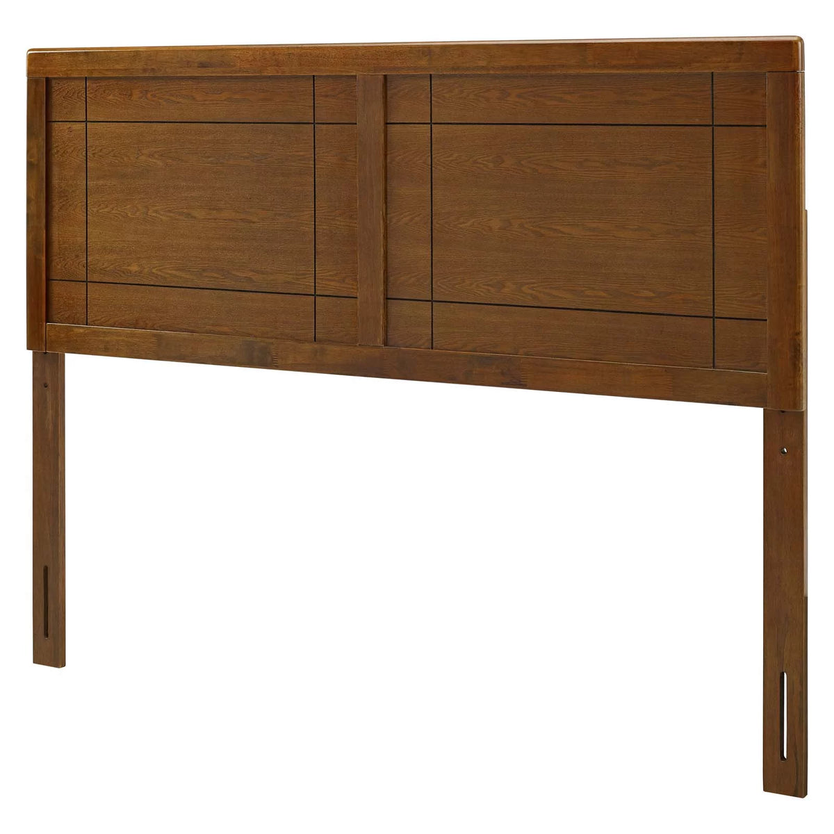 Full Size Brown Walnut Wood Headboard X89031