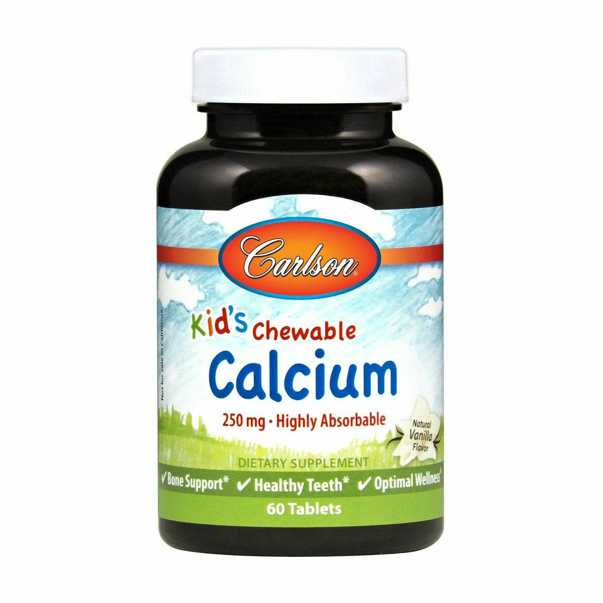 Chewable Calcium 250 mg 60 tabs L782