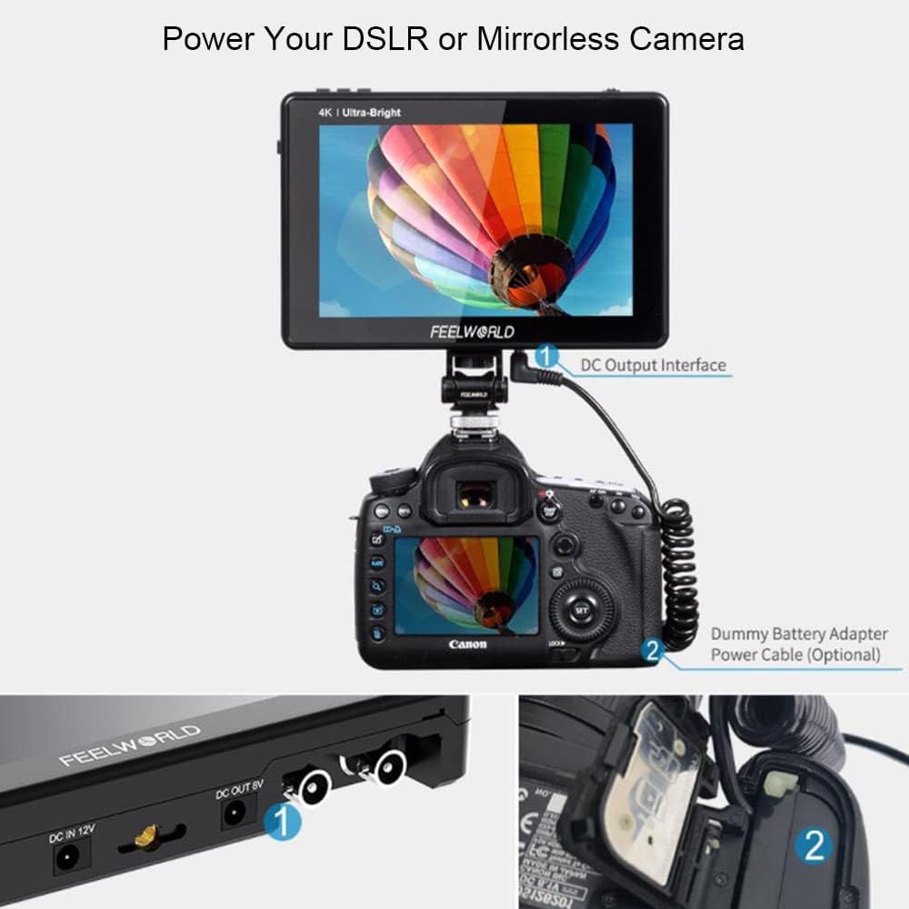 7 Inch 2200nits Touch Screen HDR Camera Field Monitor with F970 External Power and Install Kit R29122