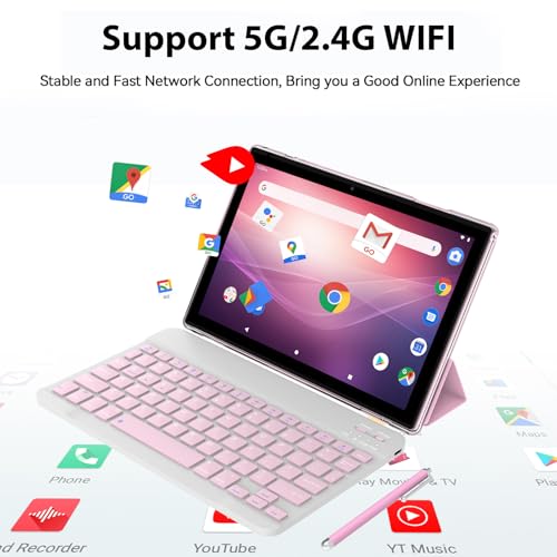 18GB RAM 128GB ROM 2TB Expandable 2 in 1 Tablet with Keyboard Case Mouse Stylus S72675