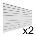 White Slat Wall Panel Set 2-Pack N167