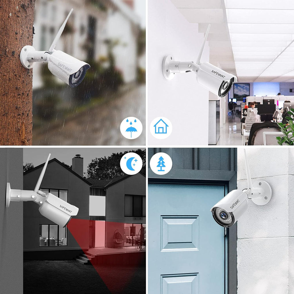 8 Channel 2MP Wireless NVR Security Camera System with 8PCS IP Cameras F911688