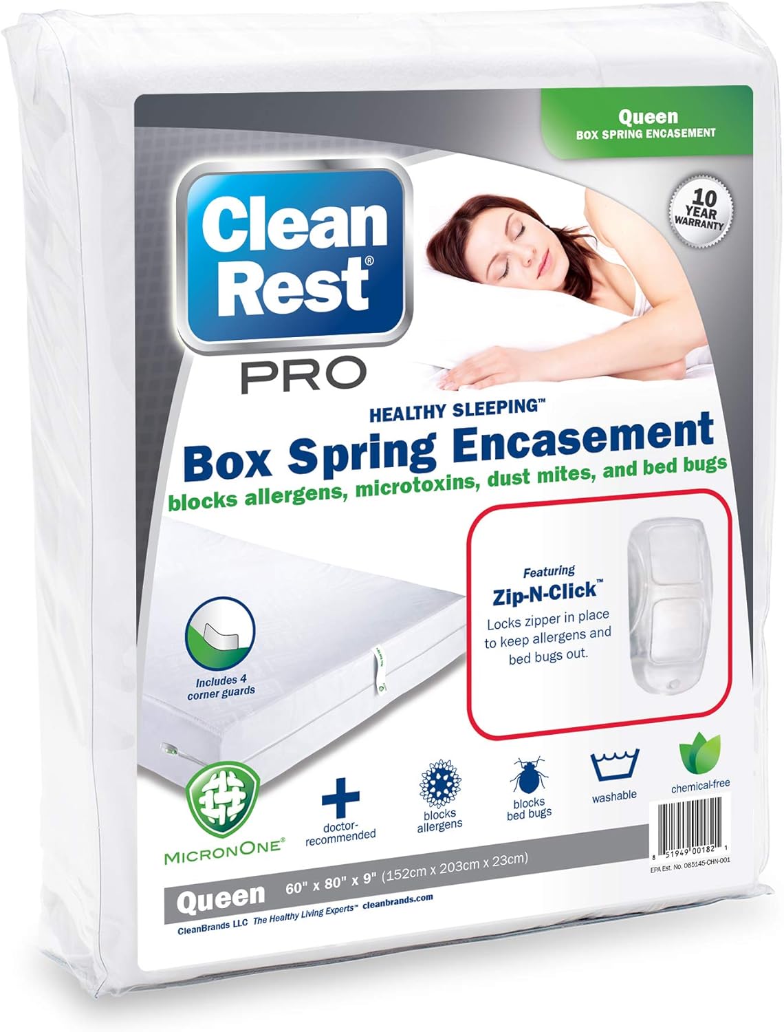Zippered Box Spring Encasement Queen Q601