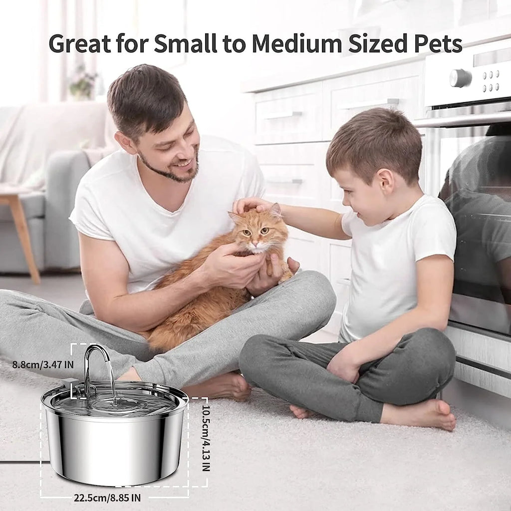 Cat Water Fountain Stainless Steel B3643