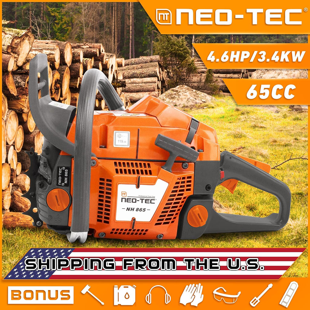 24 Inch Gas Chainsaw with Solid Guide Bar U180