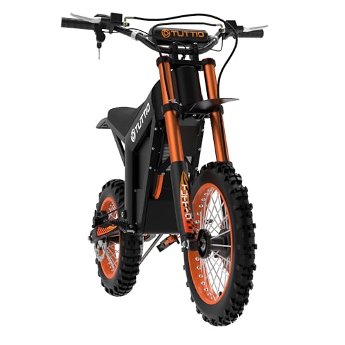 Electric Dirt Bike 2000W, 37MPH Speed, 14"/12" Fat Tires Electric Motorcycle, 48V 21AH Battery A93122