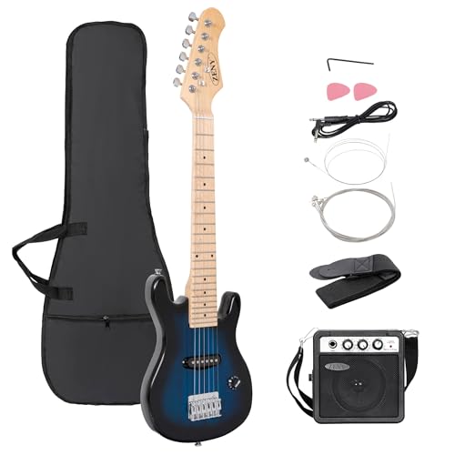 30 inch Kids Electric Guitar with Amp, Gig Bag, Strap, Cable, Strings and Picks (Black) A950389