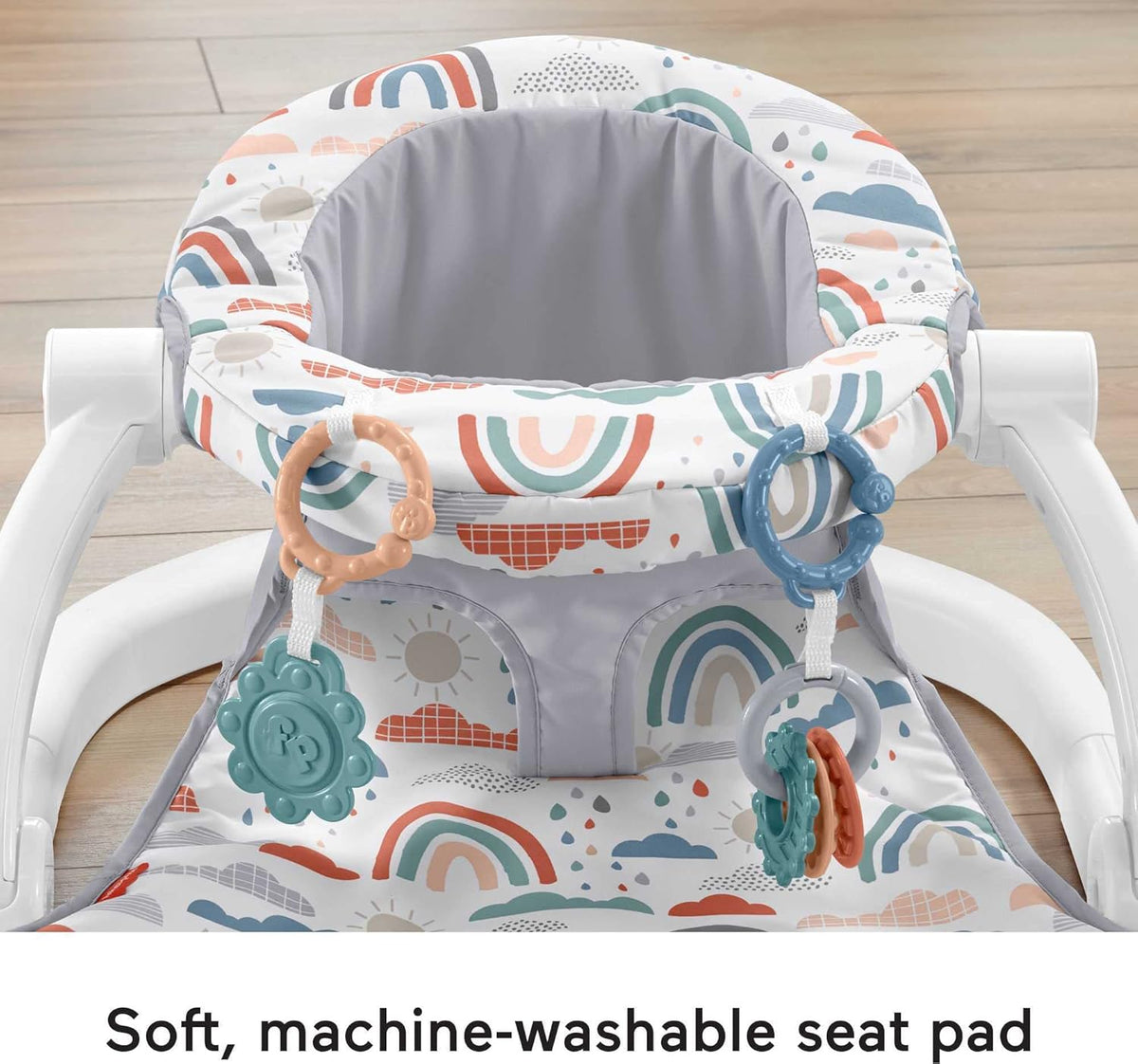 Portable Baby Floor Seat with Machine Washable Seat Pad Y853657