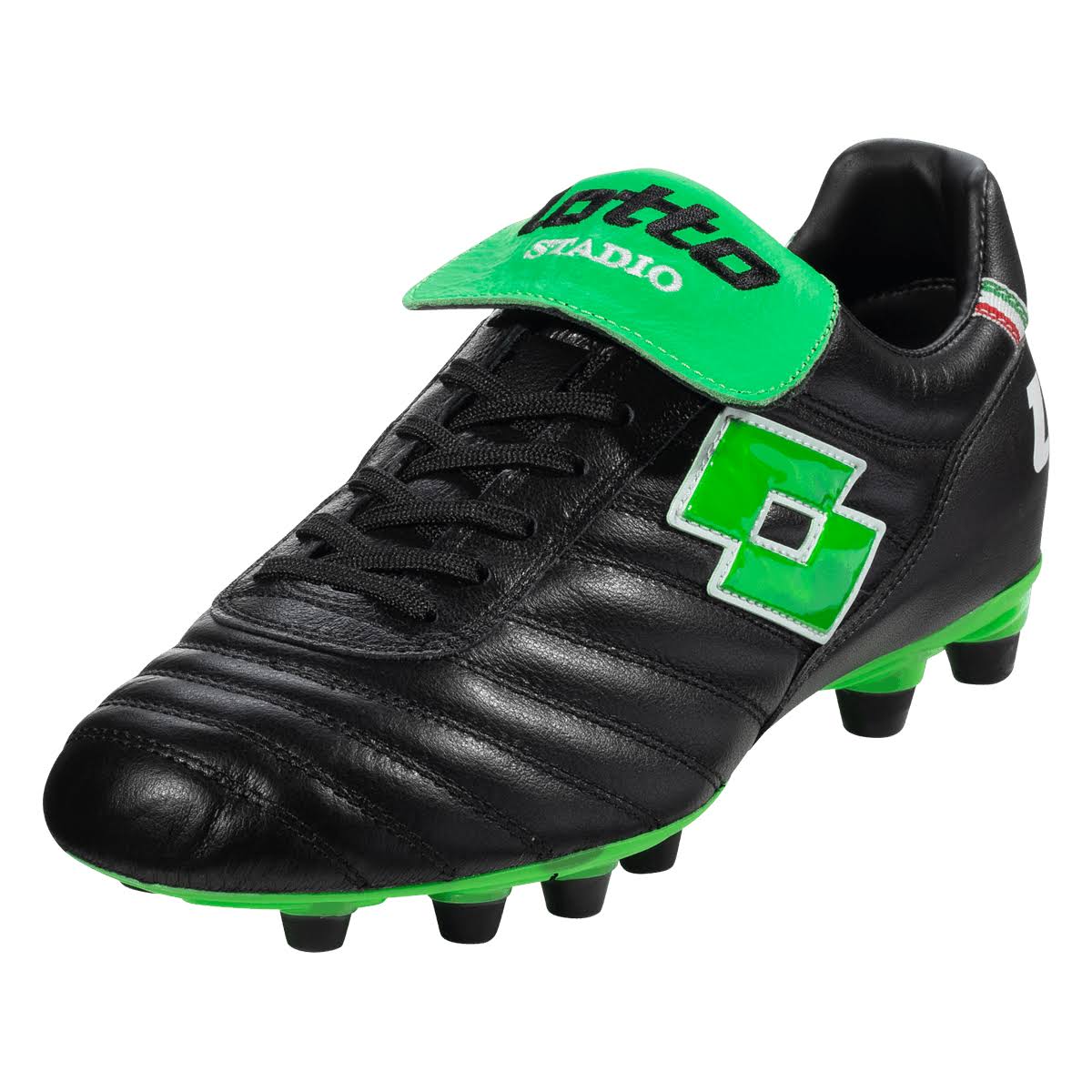 Black/Spring Green Firm Ground Soccer Cleat S674502