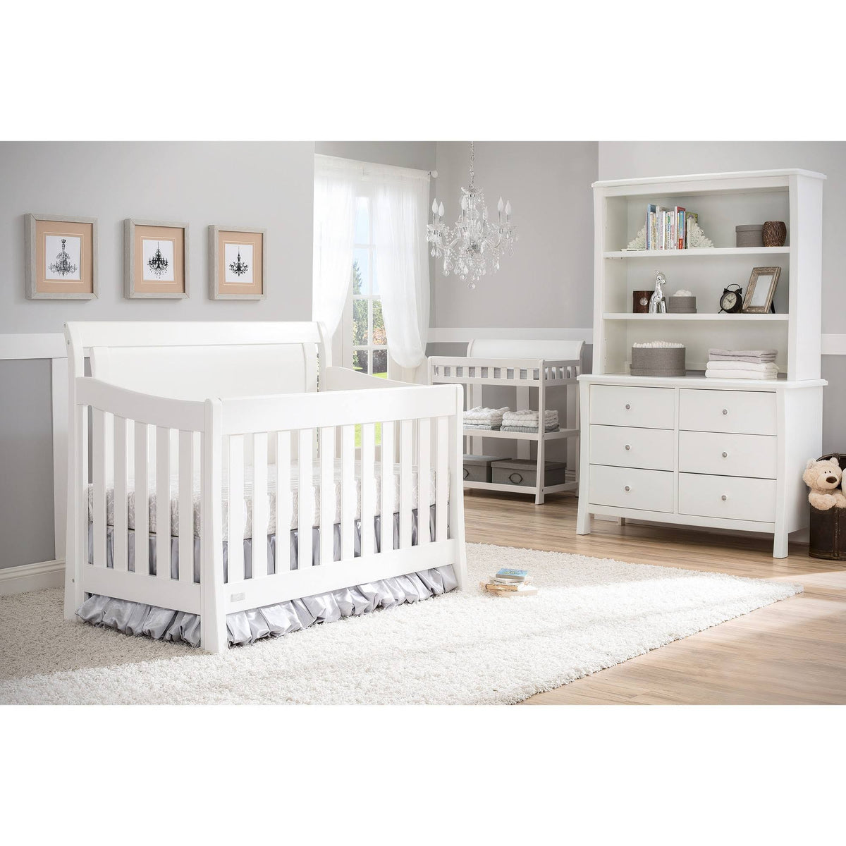 White Ambiance Crib U188