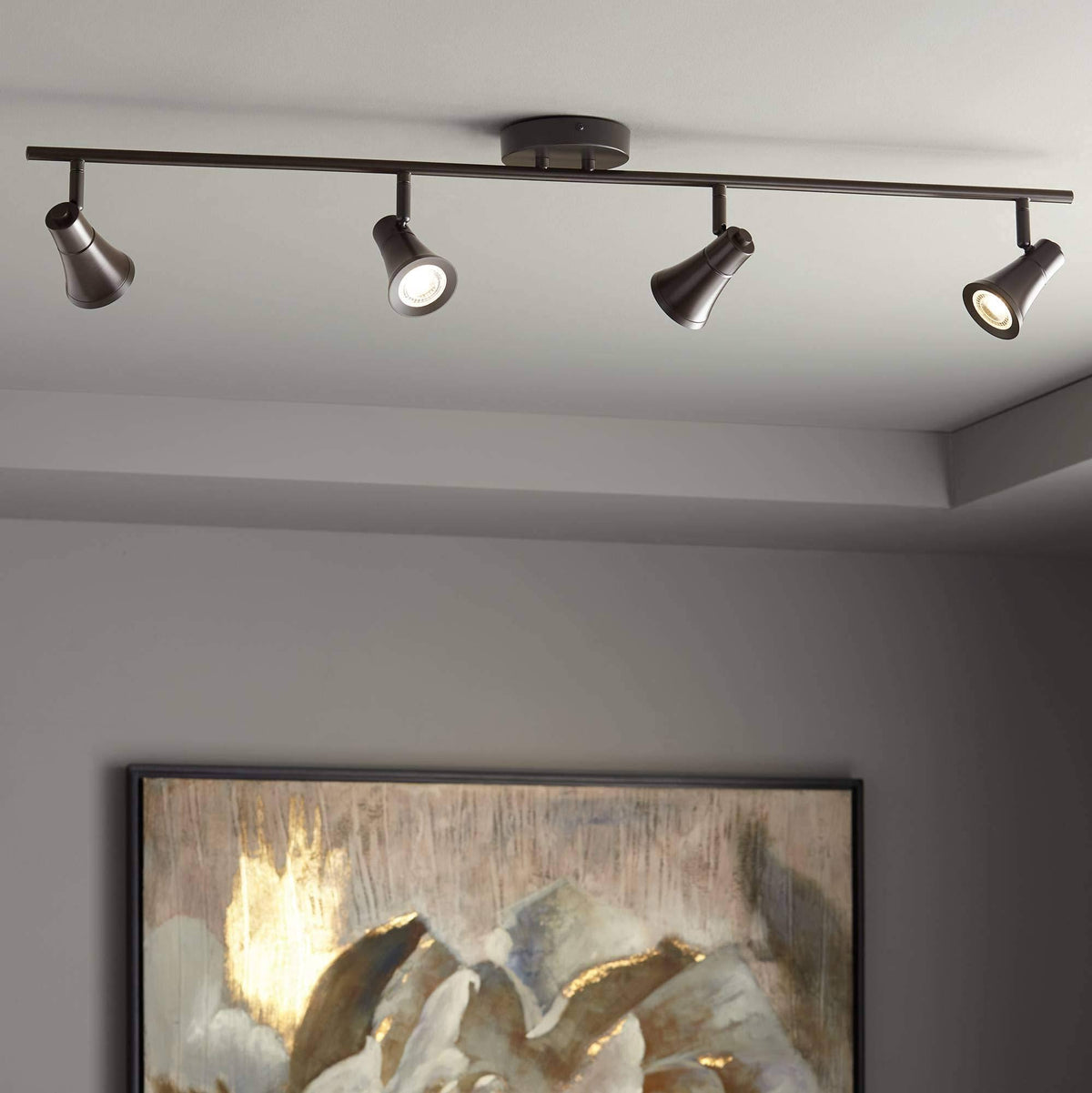 Bronze 4-Light LED Track Fixture X4414