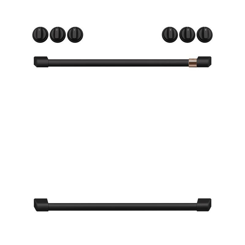 Flat Black Handle and Knob Kit T746