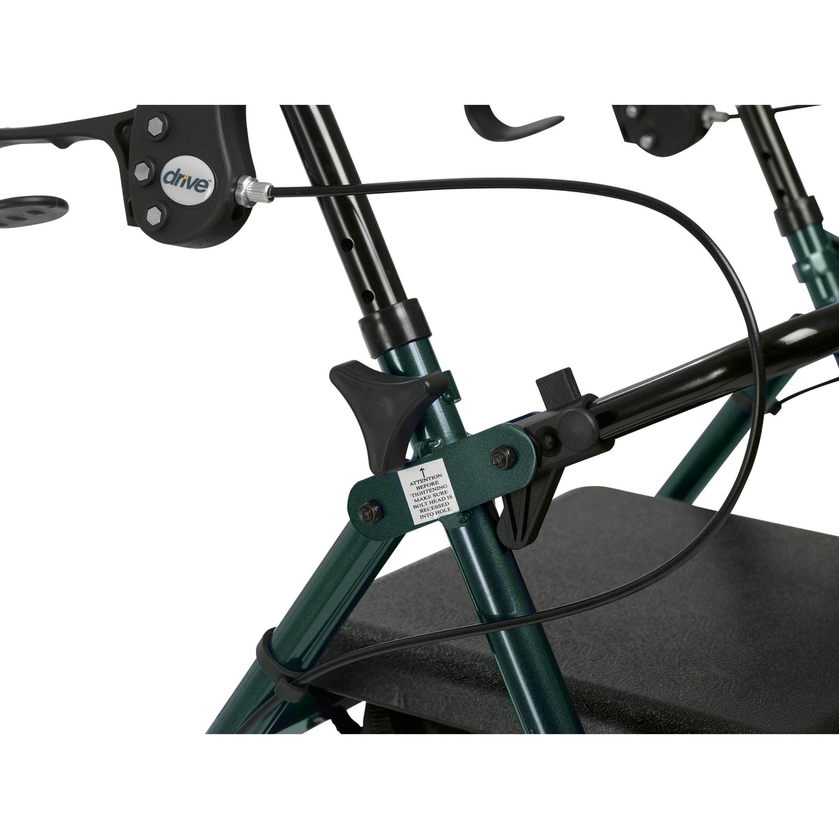 Green Rollator Walker with Padded Seat C4327