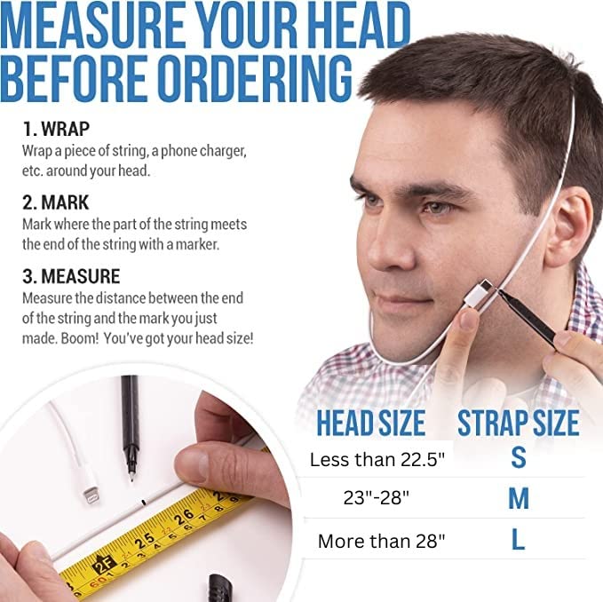 Anti Snoring Chin Strap, Large, Adjustable A2708