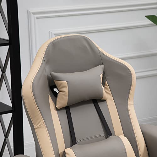 Manual Recliner Armchair PU Leather with Adjustable Leg Rest H283