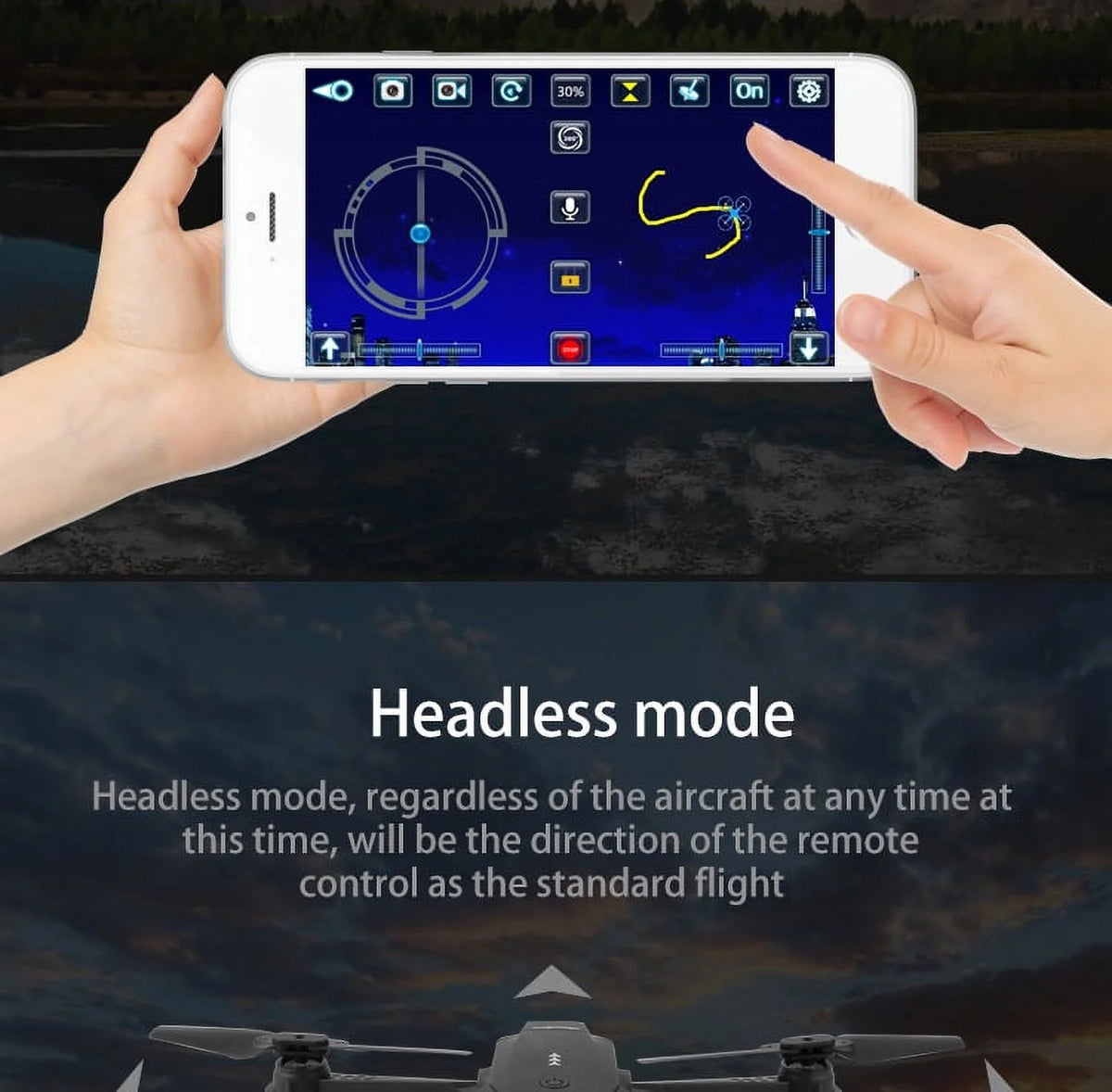 4K Folding Drone Quadcopter with Adjustable Camera A241