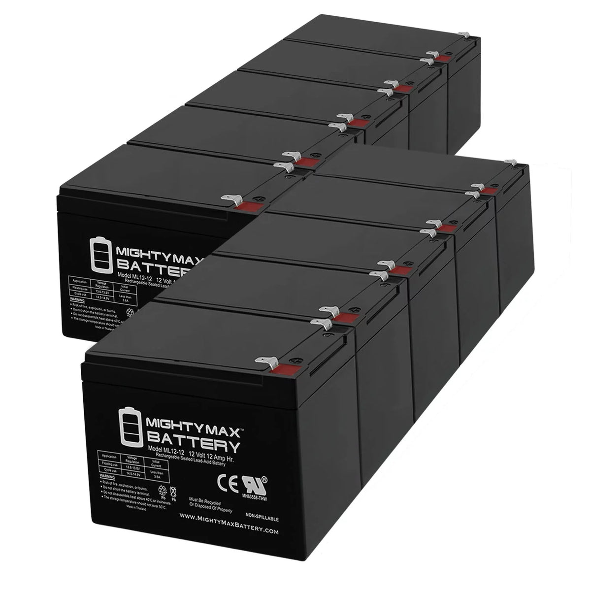 12V 12AH Deep-Cycle Rechargeable Battery C4672