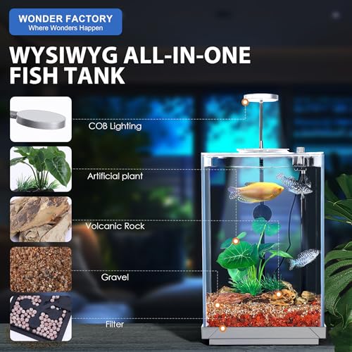 1.5 Gallon Float Glass Fish Tank Starter Kit G83506