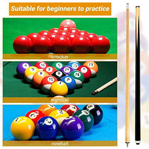 2 Piece 58 Inch 12 oz 13 mm Hardwood Pool Cue Z327283