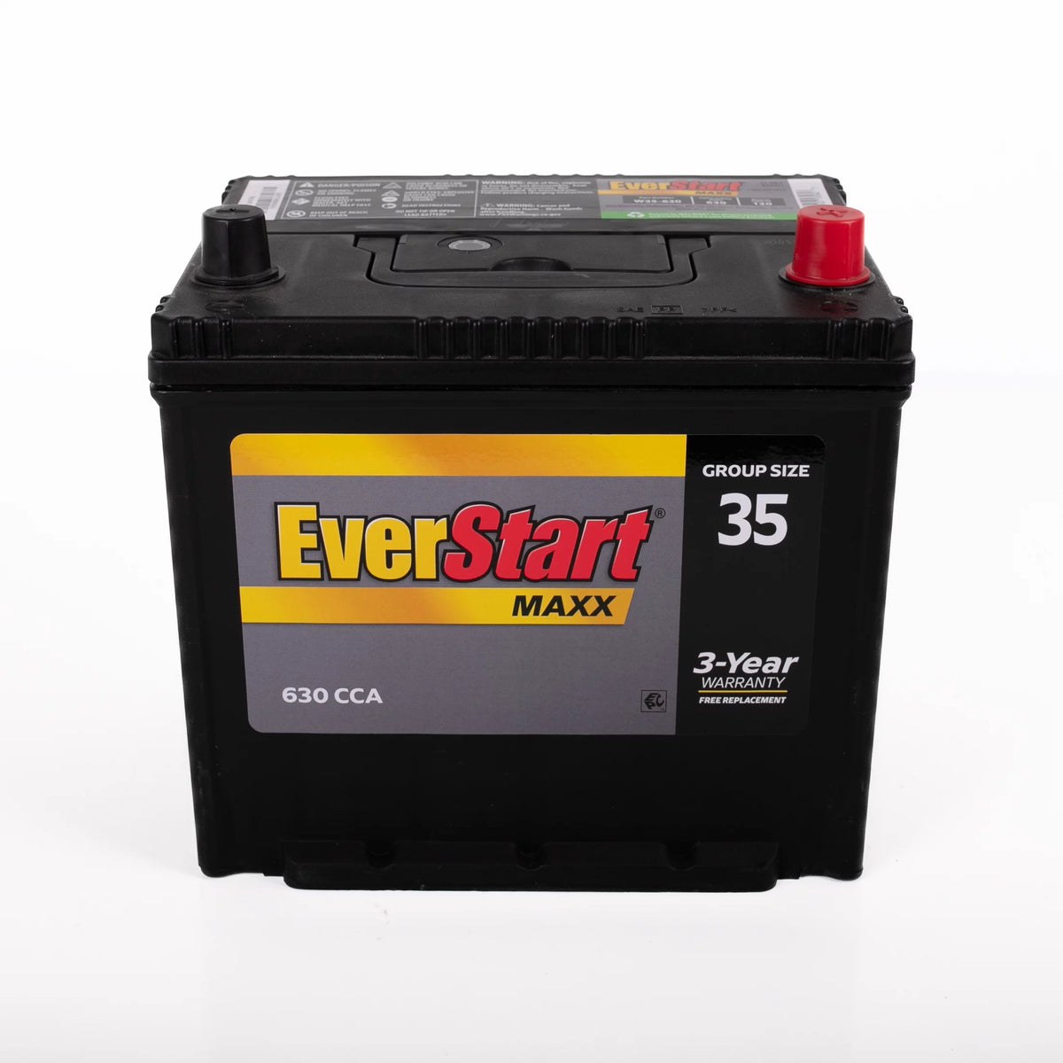Lead Acid Automotive Battery Group Size 35N 12 Volt 640 CCA T210