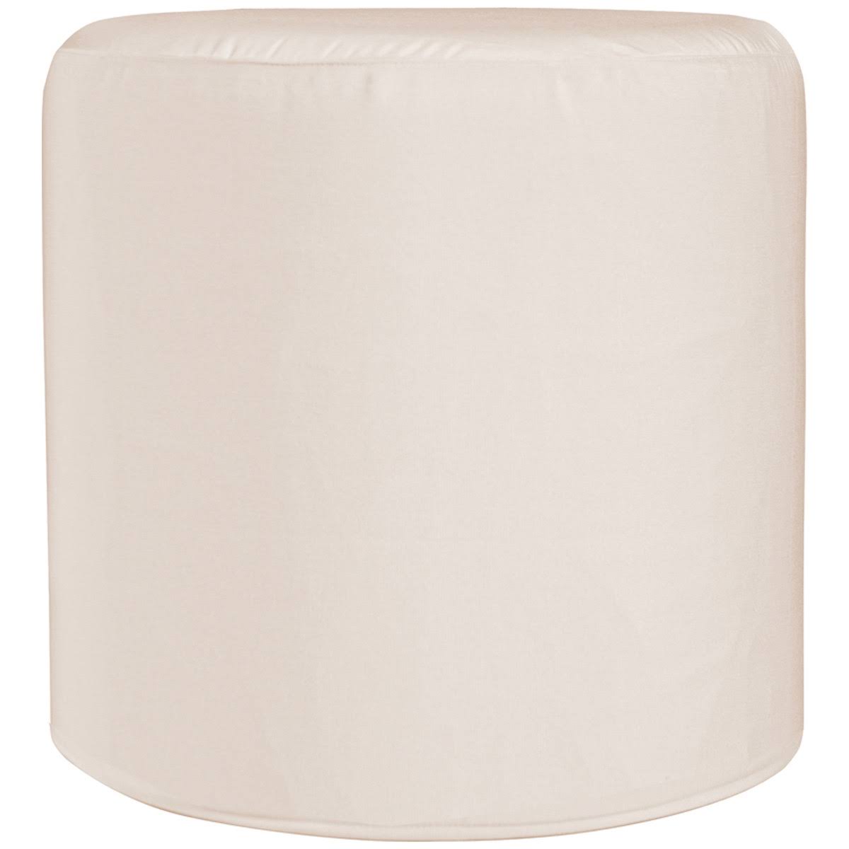 Turquoise Cylinder Ottoman F392