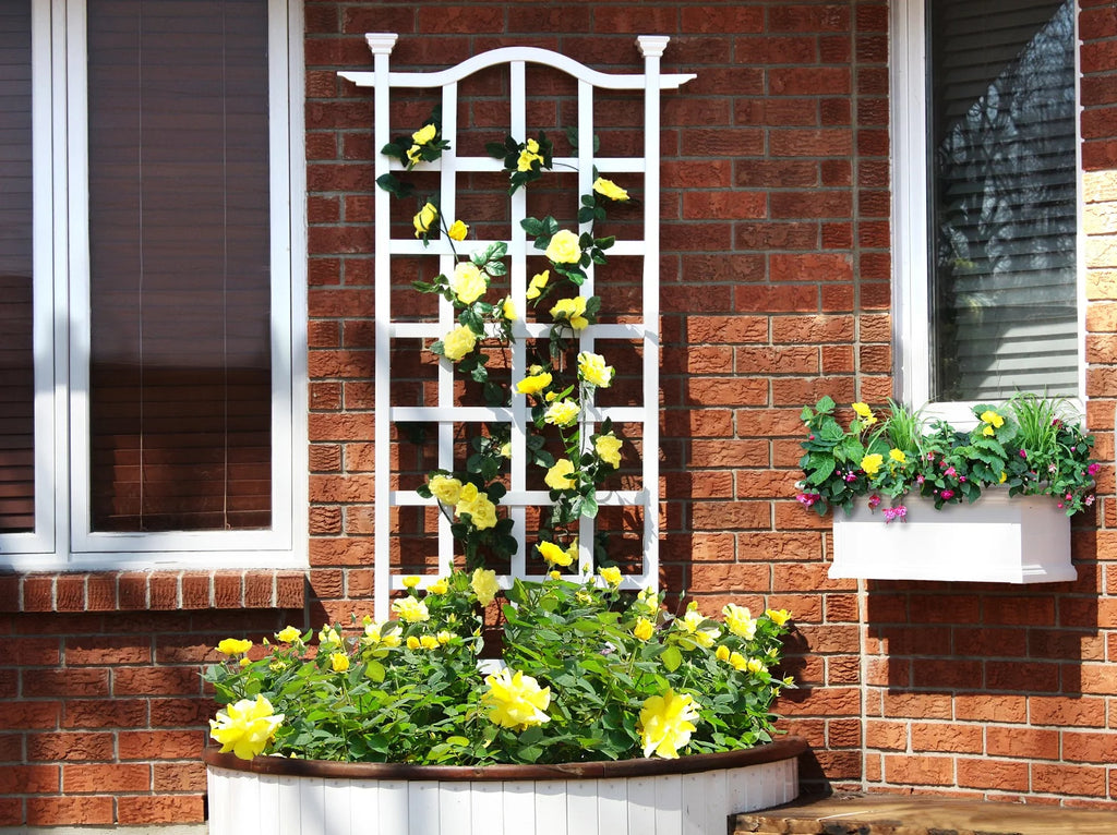 White Vinyl Trellis I470
