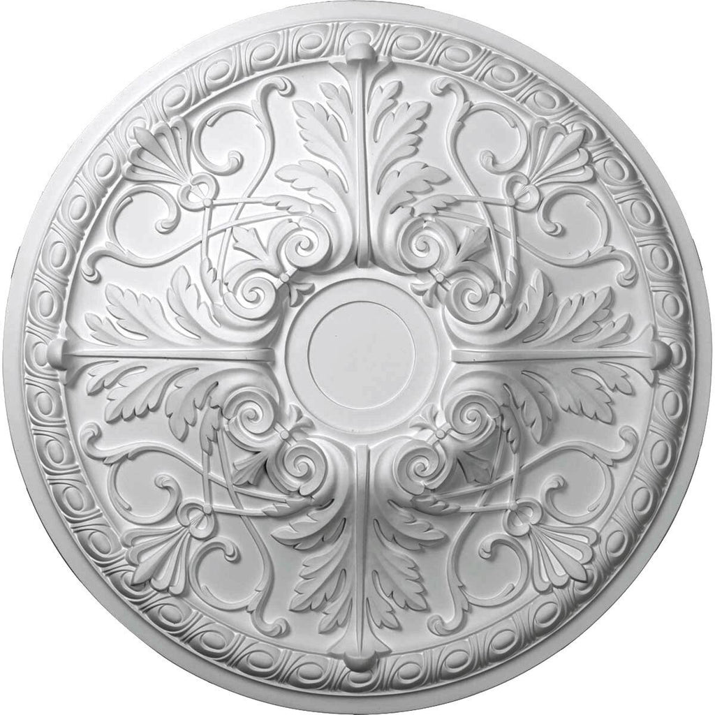 26x22OD x 3x22P Ceiling Medallion, Hand-Painted Mississippi Mud Crackle Y14096