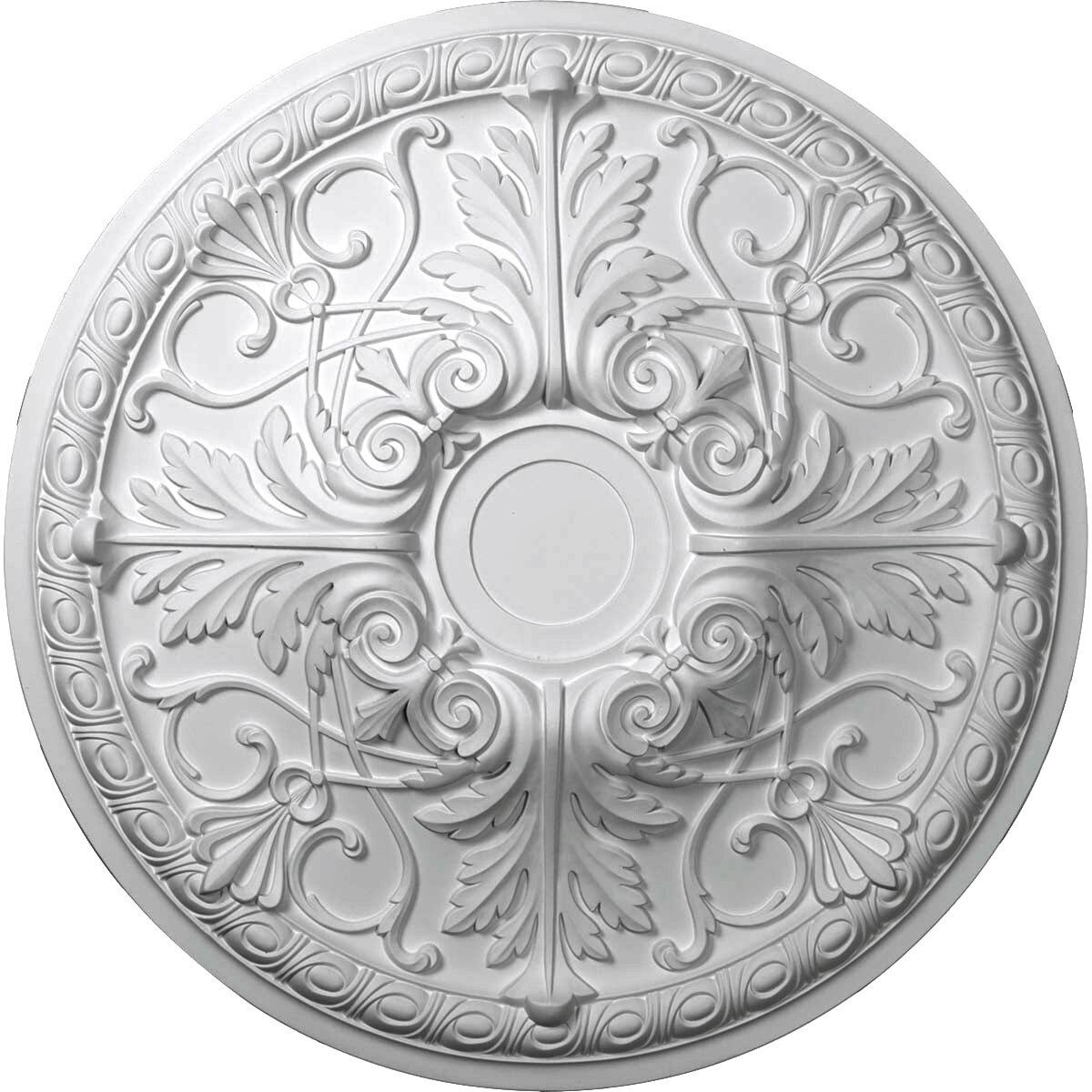 26x22OD x 3x22P Ceiling Medallion, Hand-Painted Mississippi Mud Crackle Y14096