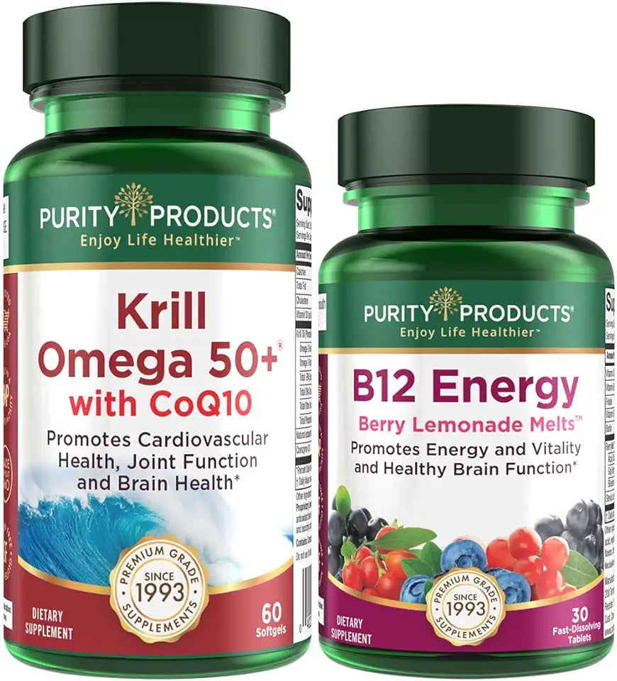 Krill Oil CoQ10 Vitamin D B12 Supplement Z89305
