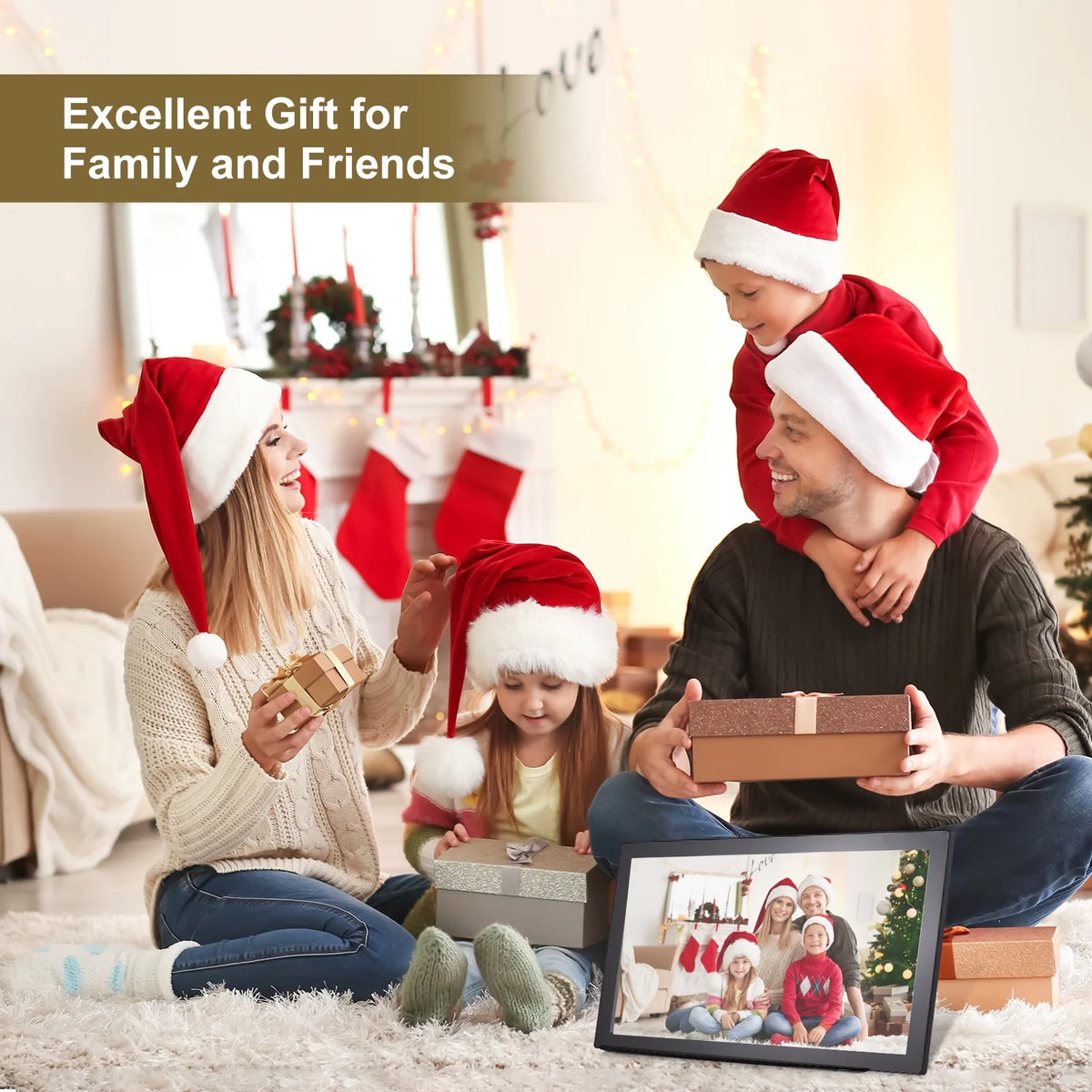 21.5-Inch WiFi Digital Picture Frame with IPS Screen X55494
