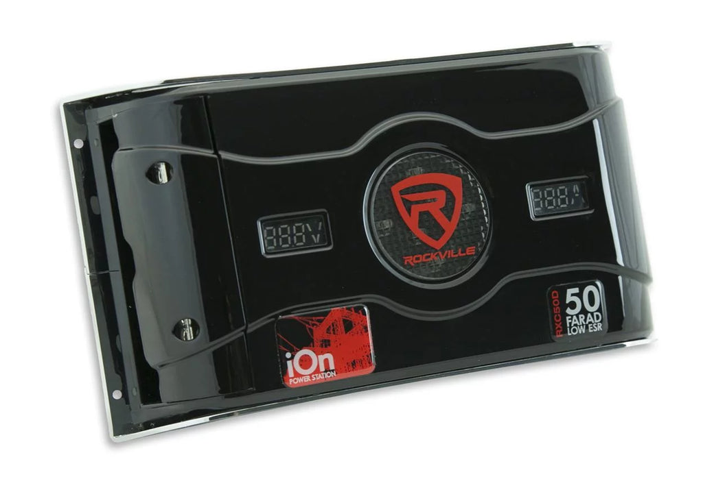 50 Farad 24V Car Audio Capacitor with Voltage Amperage Meter J62241