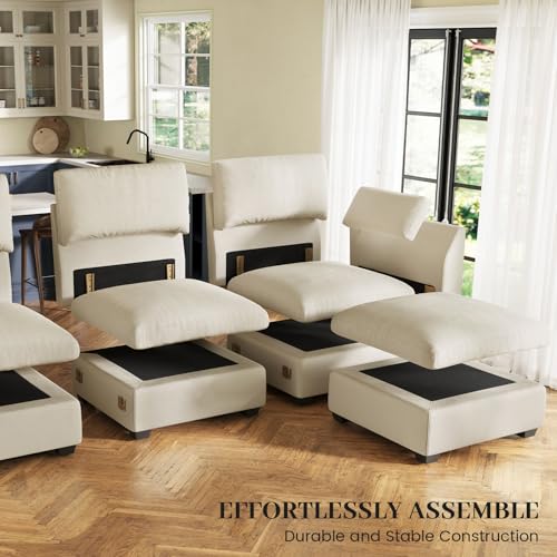 Black Velvet Modular Sectional Sofa W325836