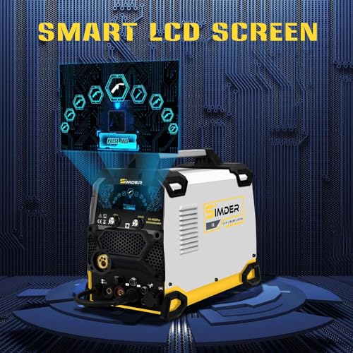 Aluminum MIG Welder Pulse MIG/MAG/HF TIG/Stick/Pilot ARC Plasma Cutter 200A Welding Machine 10 in 1 Welder Cutter Combo M8831