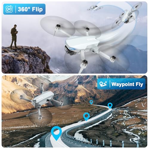 2K HD FPV Drone with Camera, Brushless Motor, 2 Batteries, Foldable N729819