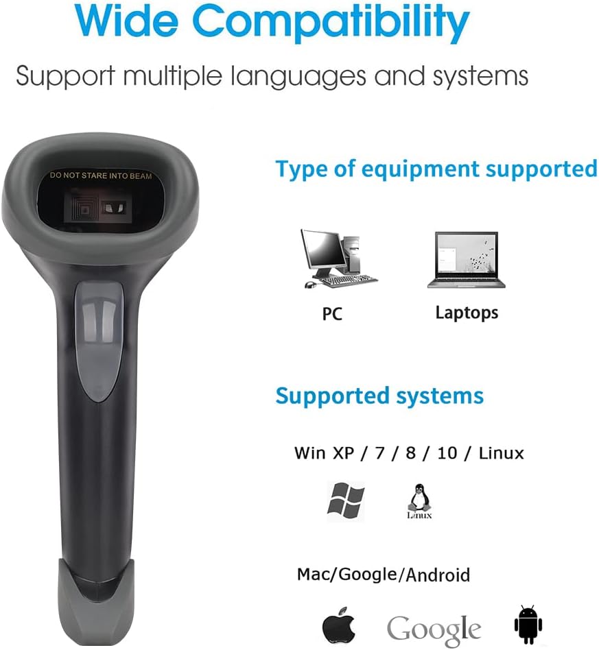 Wireless Bar Code Scanner 2 in 1 Pack of 2 U564948