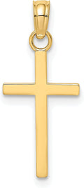 Polished Small Cross Pendant Charm U36163