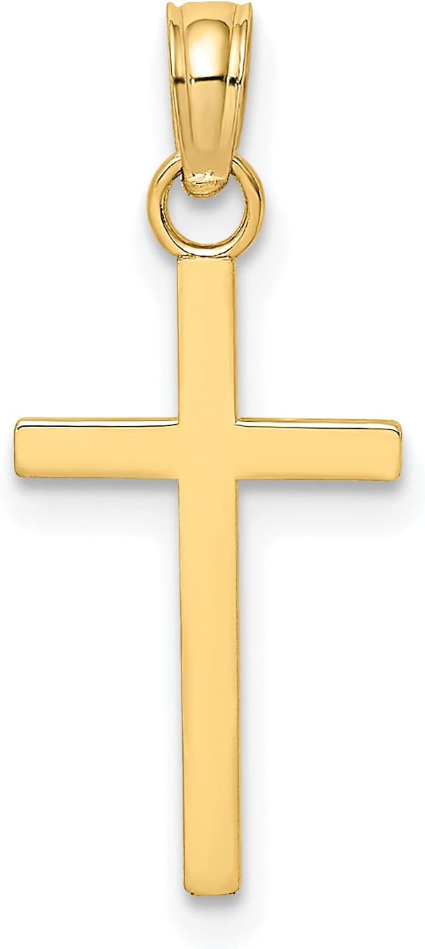 Polished Small Cross Pendant Charm U36163