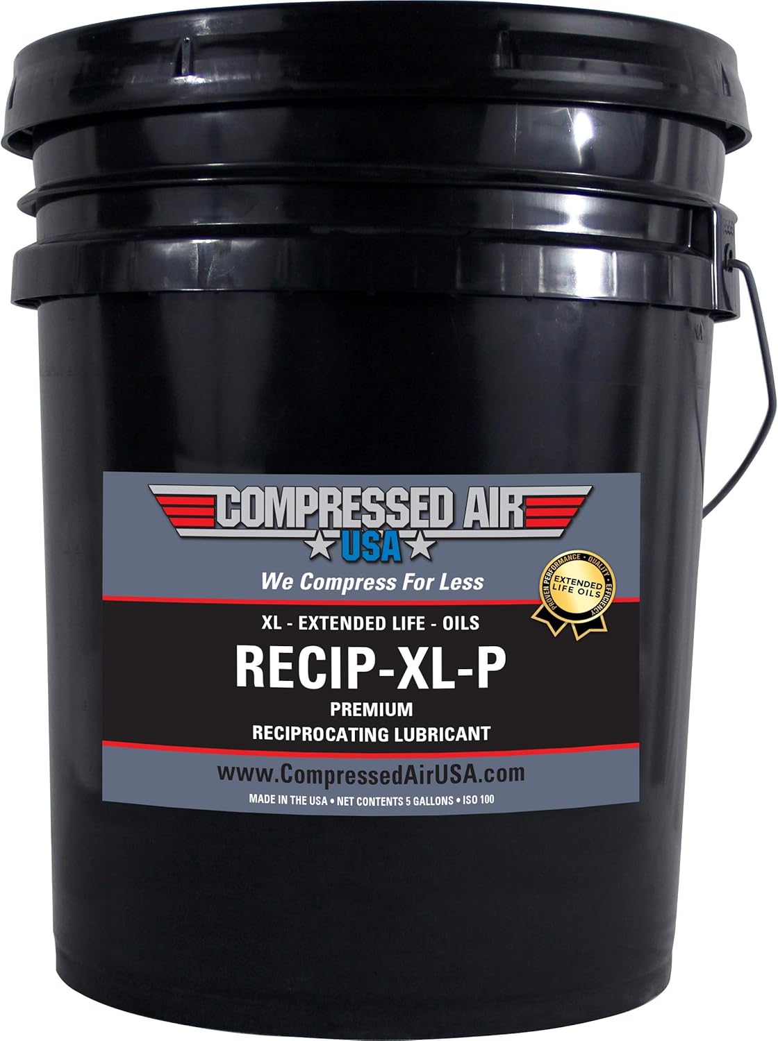6000 Hour Reciprocating Air Compressor Lubricating Oil (1 Quart) Pack of 2 F5484