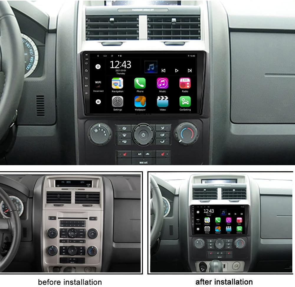 9 inch Android 11 Touch Screen Car Radio Head Unit for Ford Escape 2008-2012 F25478