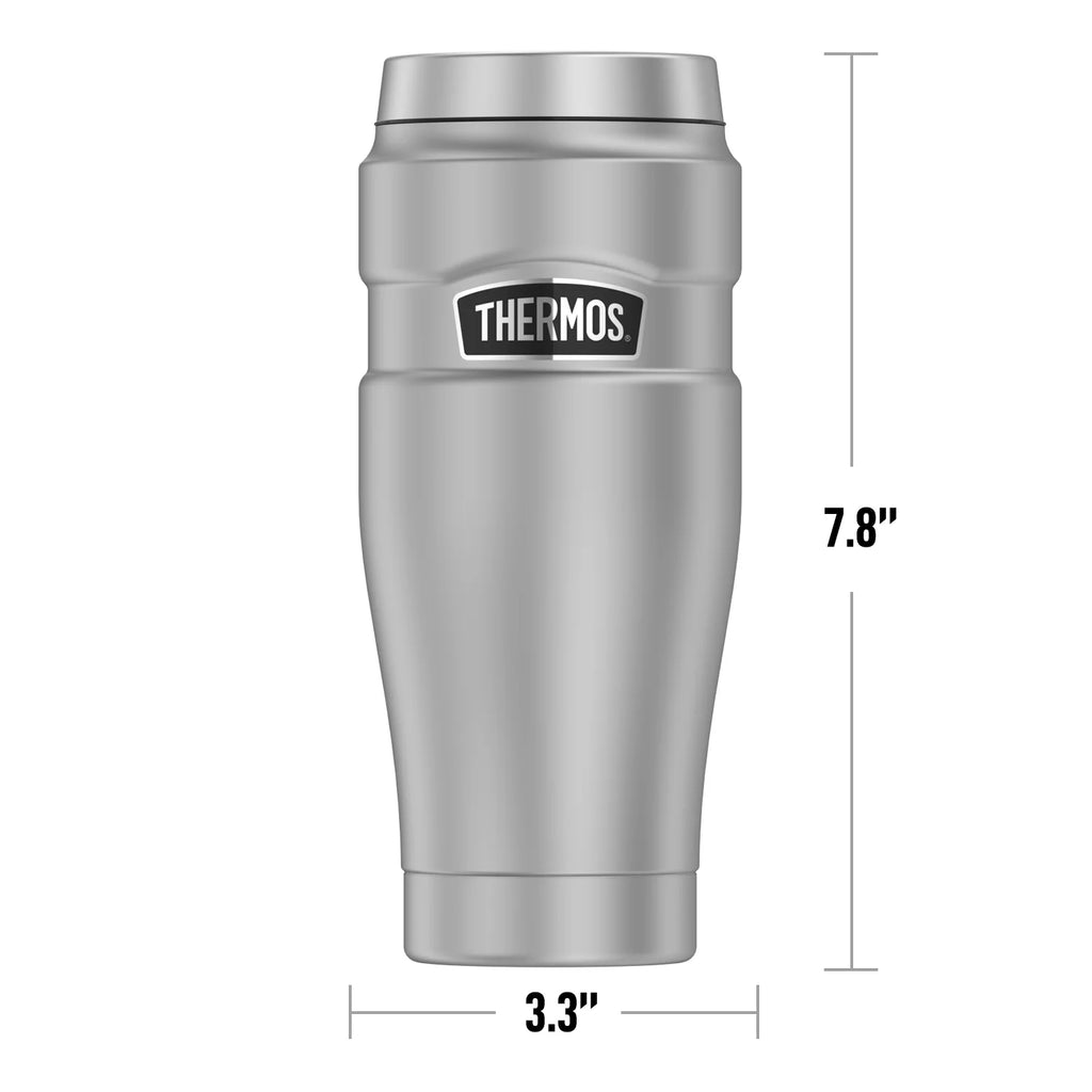 Harry Potter Hogwarts Stamp Collage Stainless Steel Travel Tumbler, Vacuum insulated & Double Wall, 16oz C36937