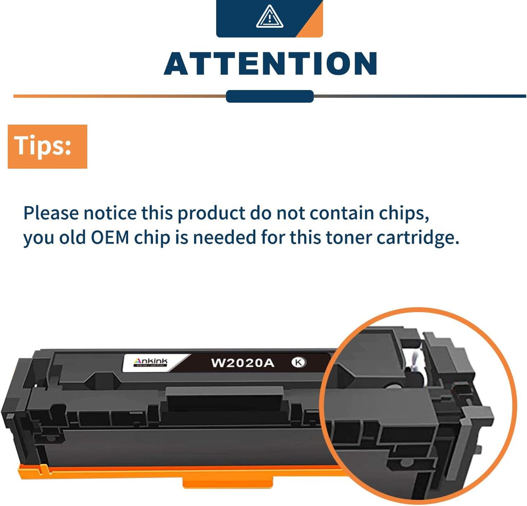 Compatible 414A Toner Cartridges 4-Pack for HP 414 Printer Ink W6540