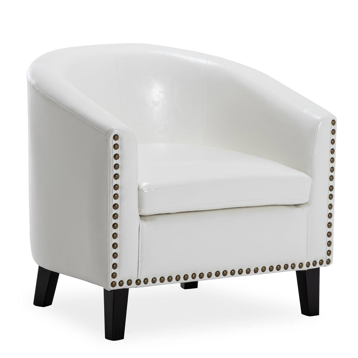 Beige Fabric Barrel Chair R92846
