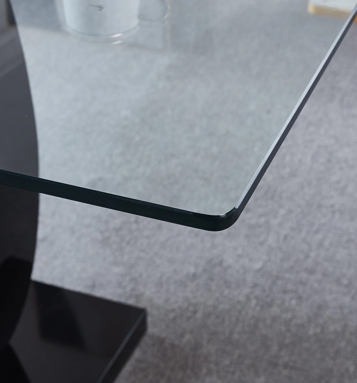 Tempered Glass Top Double Pedestal Dining Table S34883