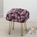 Black Soft Upholstered Ottoman Bench 16"x16"x16" H920