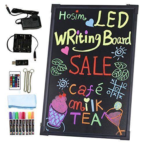 LED Message Writing Board with 8 Colors Markers A893