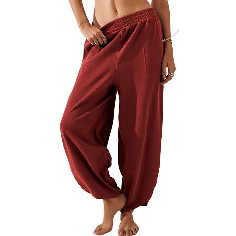 Loose Wide Leg Casual Pants B2440